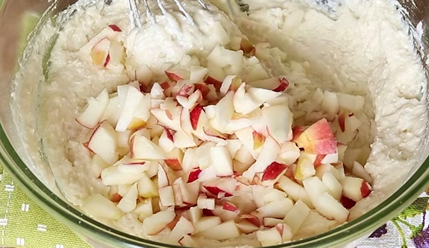 сирне печиво з яблуками